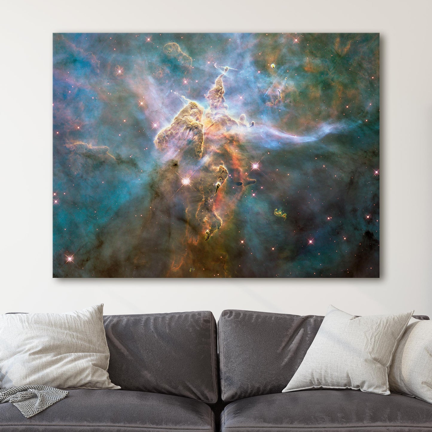 Mystic Mountain in Carina Nebula (NASA Hubble Space Telescope)