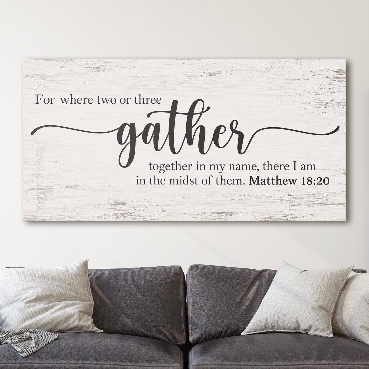 For Where Two Or Three Gather In My Name - Matthew 18:20