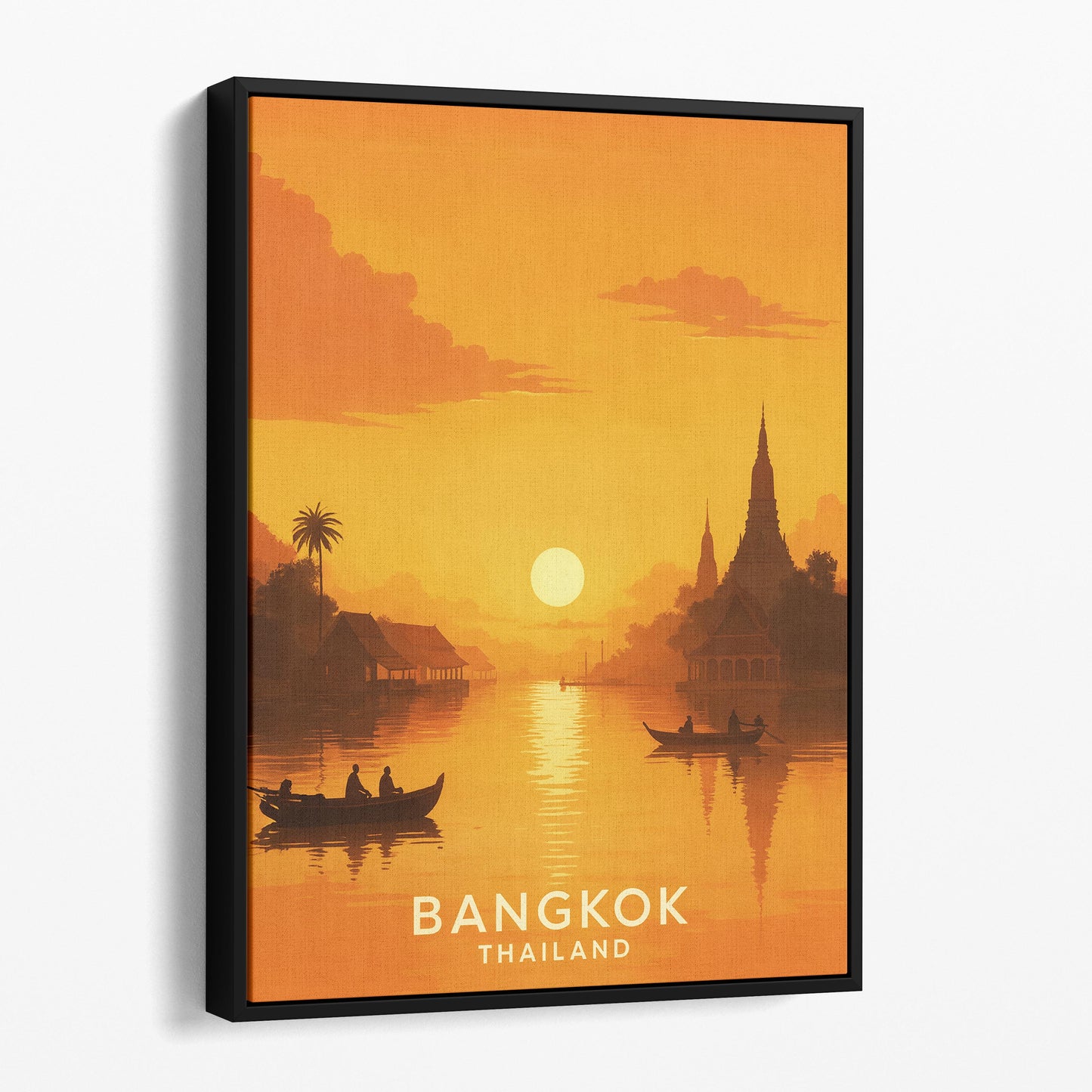 Bangkok Thailand Travel Poster