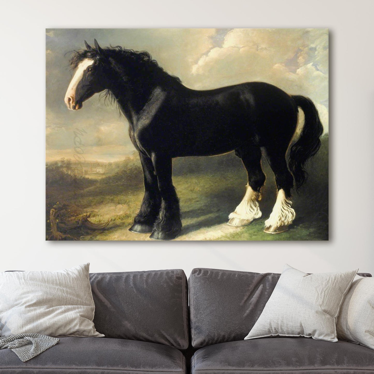 Old English Black Horse by William Shiels