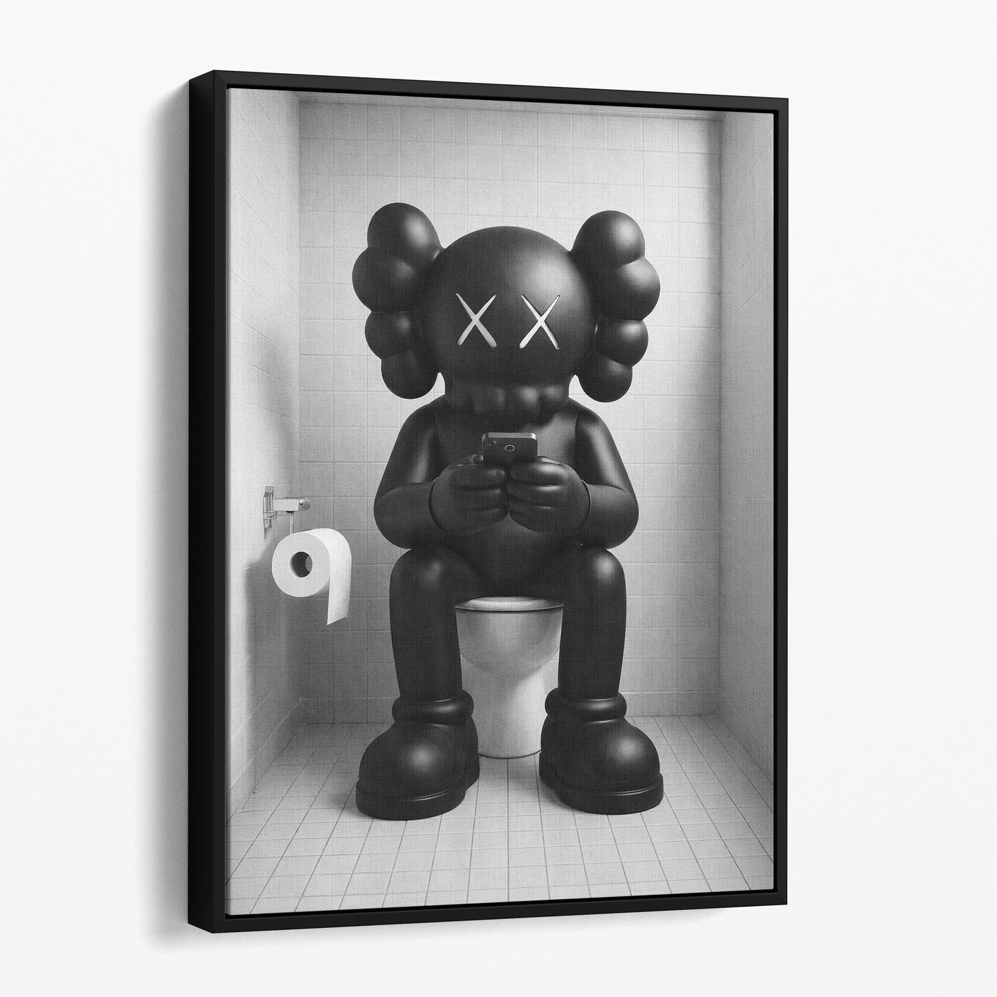 KAWS On The Phone On The Toilet