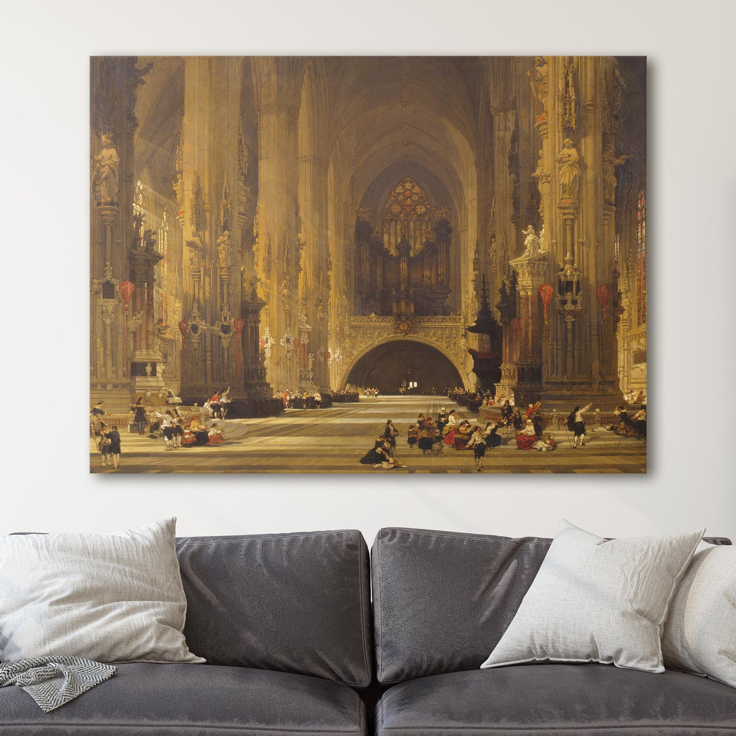 Interior of the Cathedral of St Stephen, Vienna - David Roberts