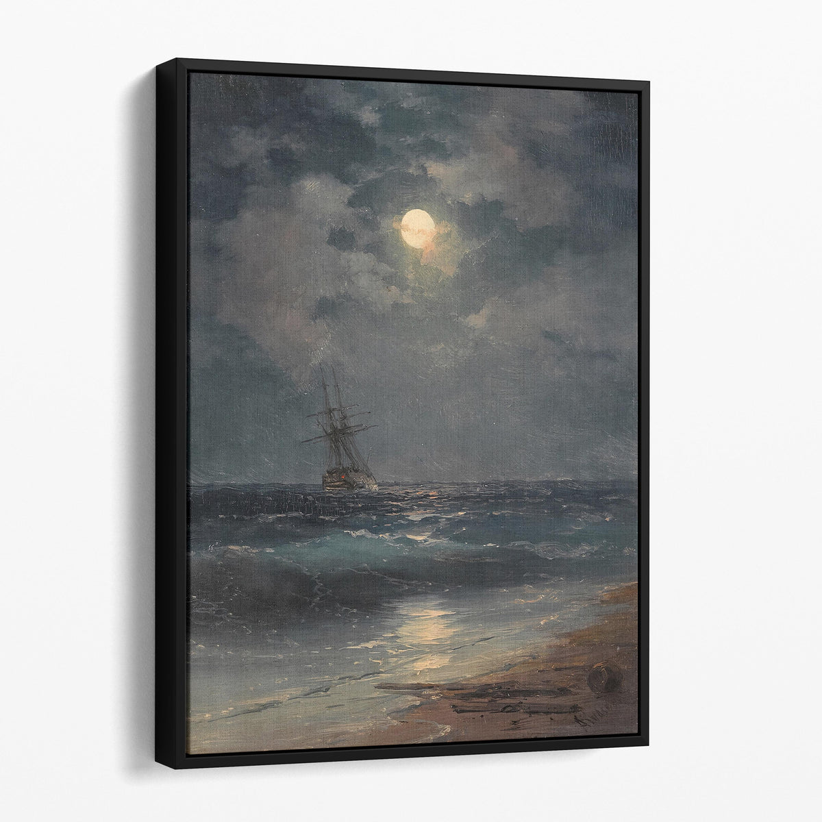 Ship by Moonlight - Ivan Aivazovsky