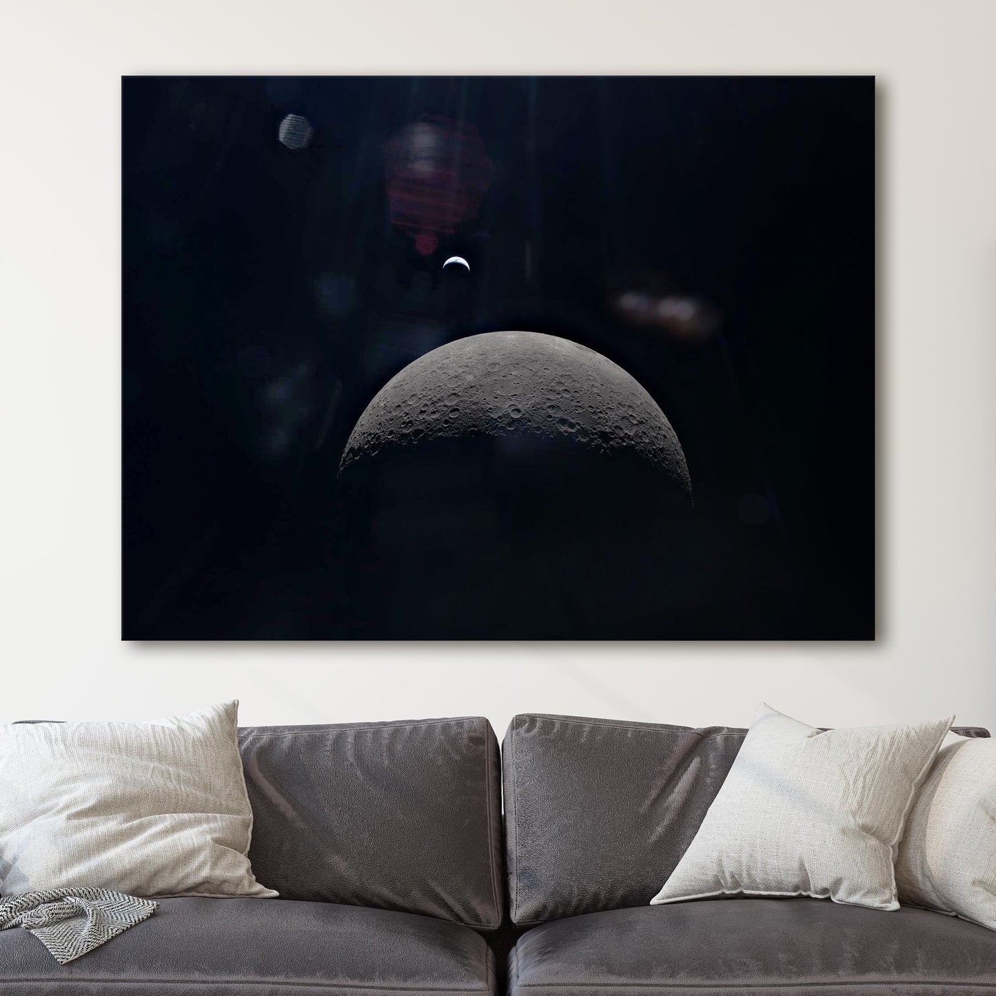 Artemis II - Crescent Earth Over Lunar Horizon (NASA Artemis 2 Mission)