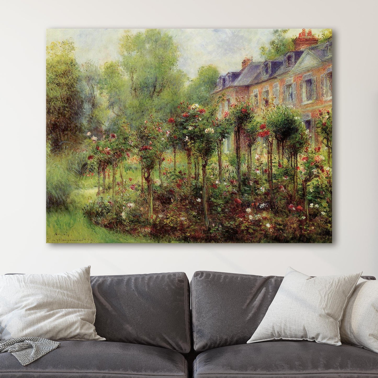 The Rose Garden at Wargemont, 1879 - Renoir
