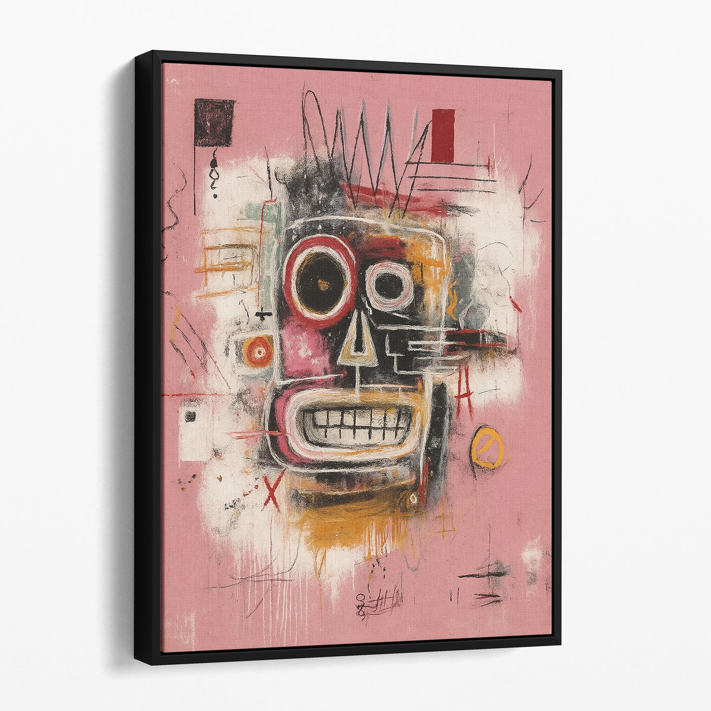 Pink Abstract Graffiti Street Art