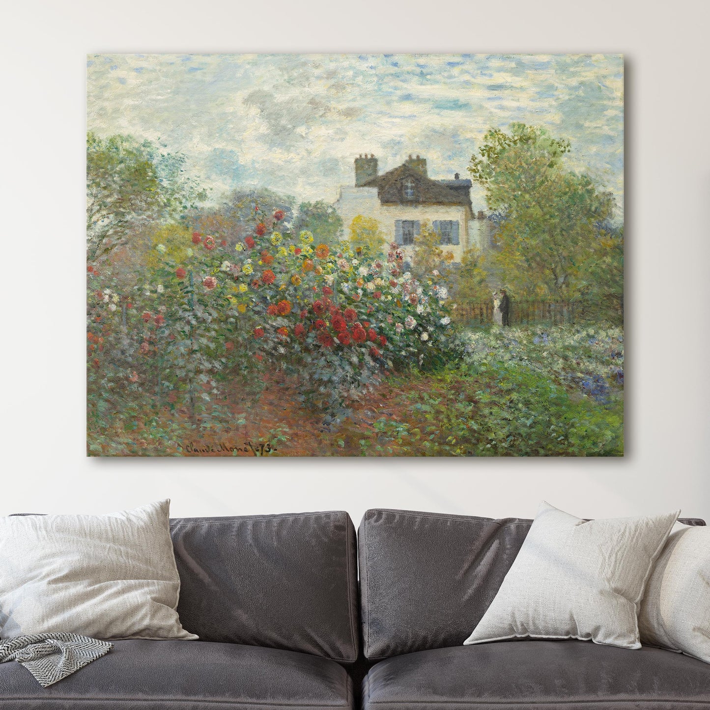 The Artist's Garden in Argenteuil by Claude Monet