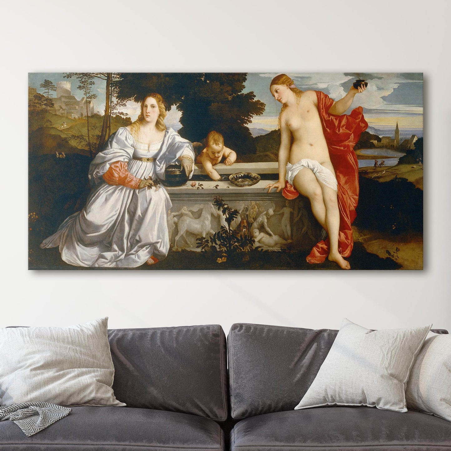Sacred and Profane Love by Tiziano Vecelli (Titian)