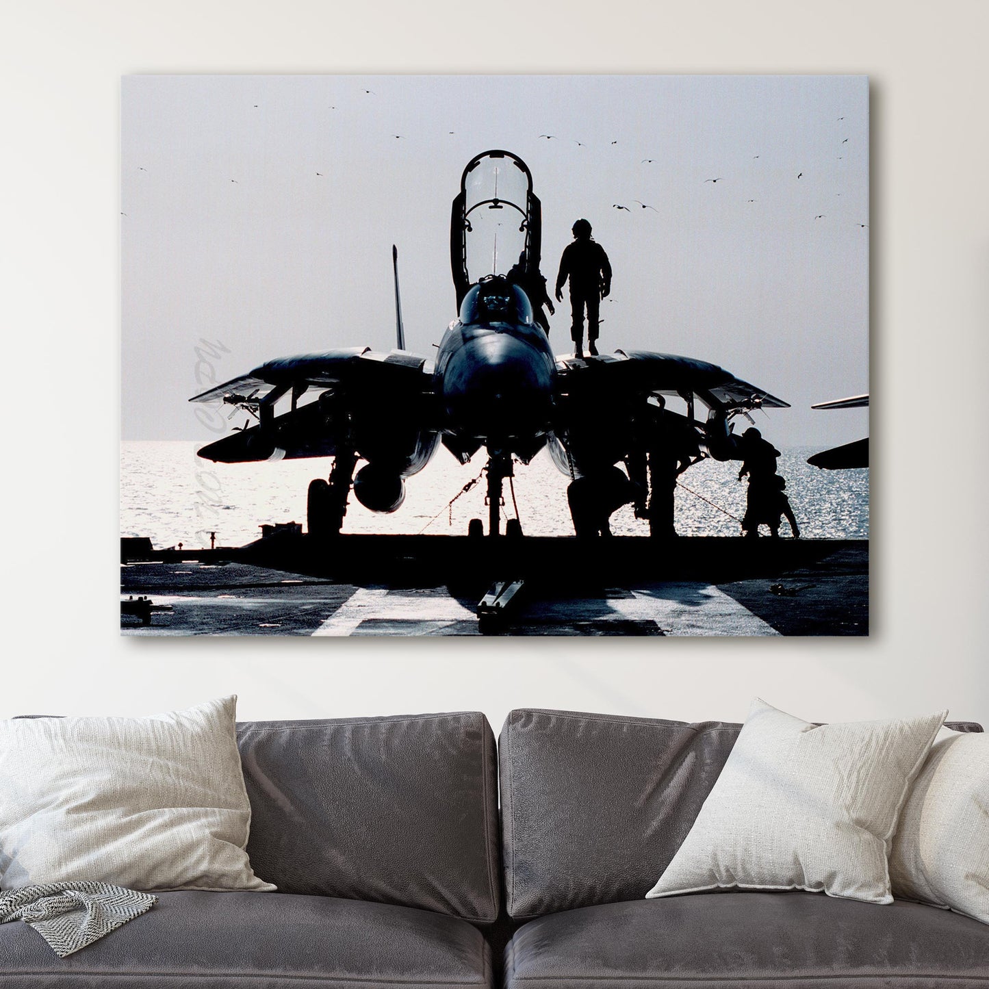 Pilots Prepares F-14 Airplane for Mission