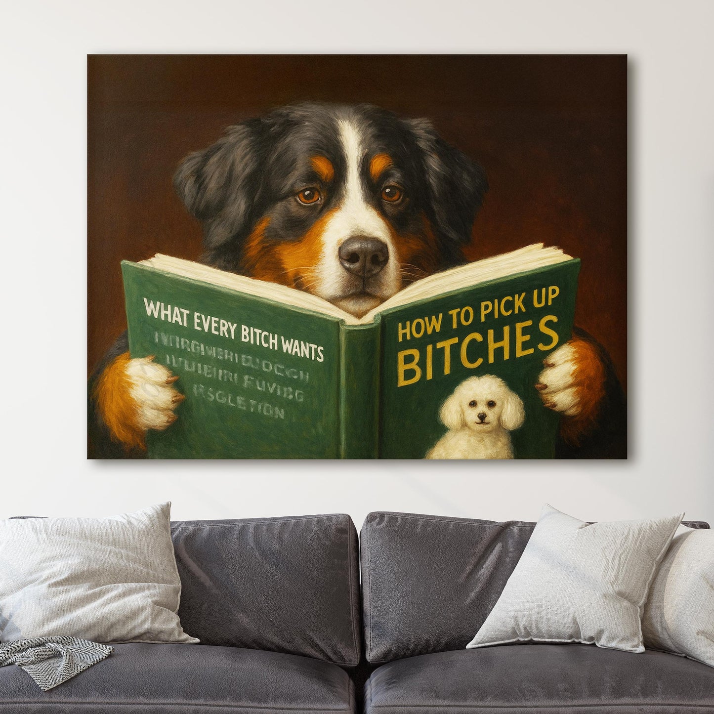 Bernese Mountain Dog Reading Dating Book