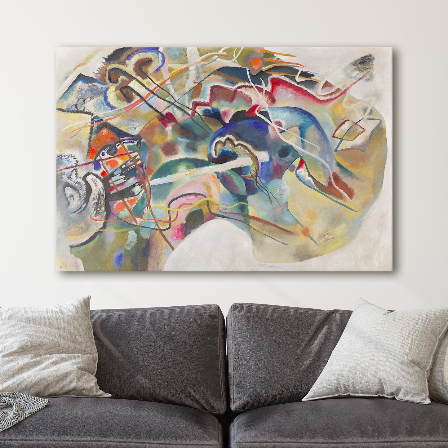 Painting with White Border by Kandinsky