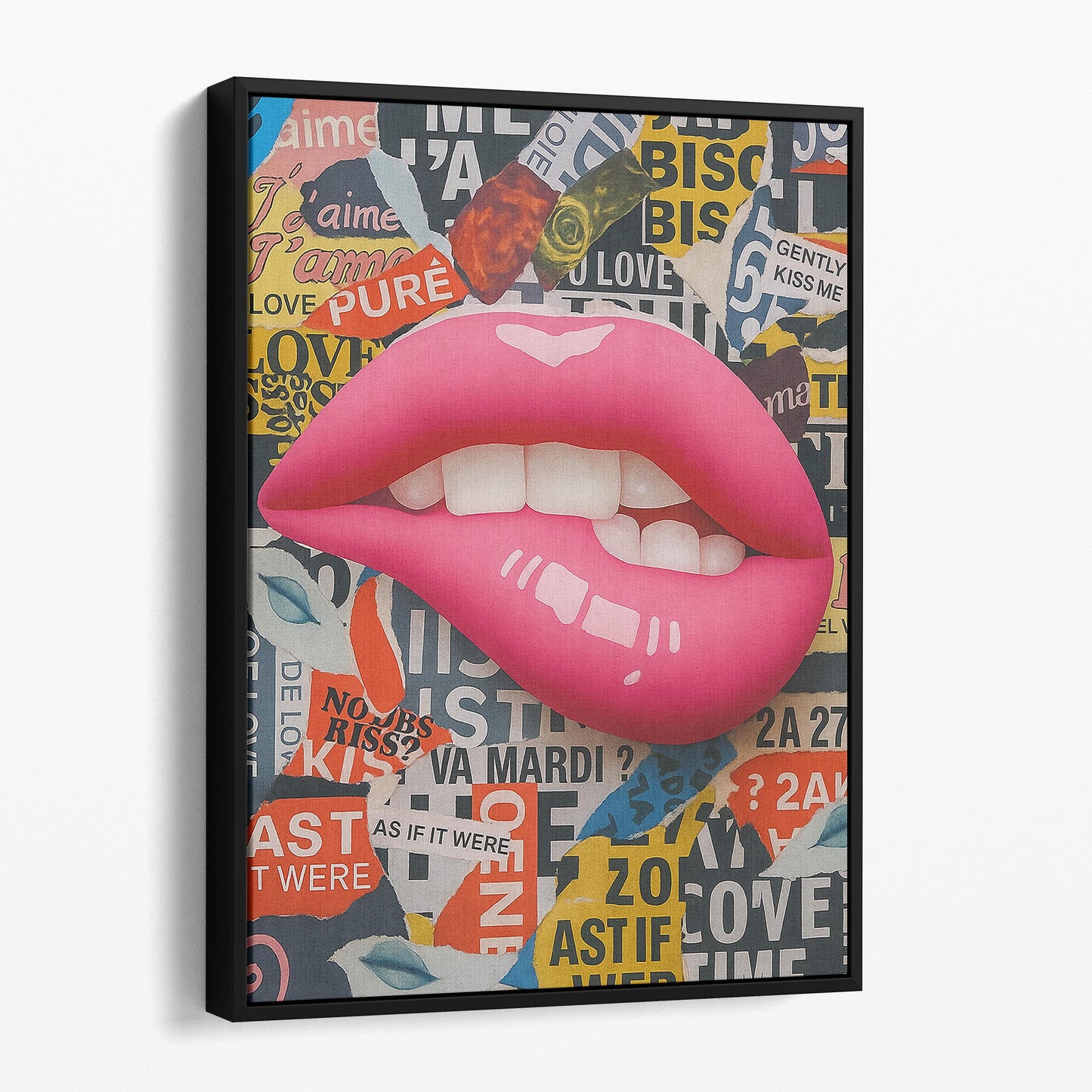 Pink Lips Graffiti