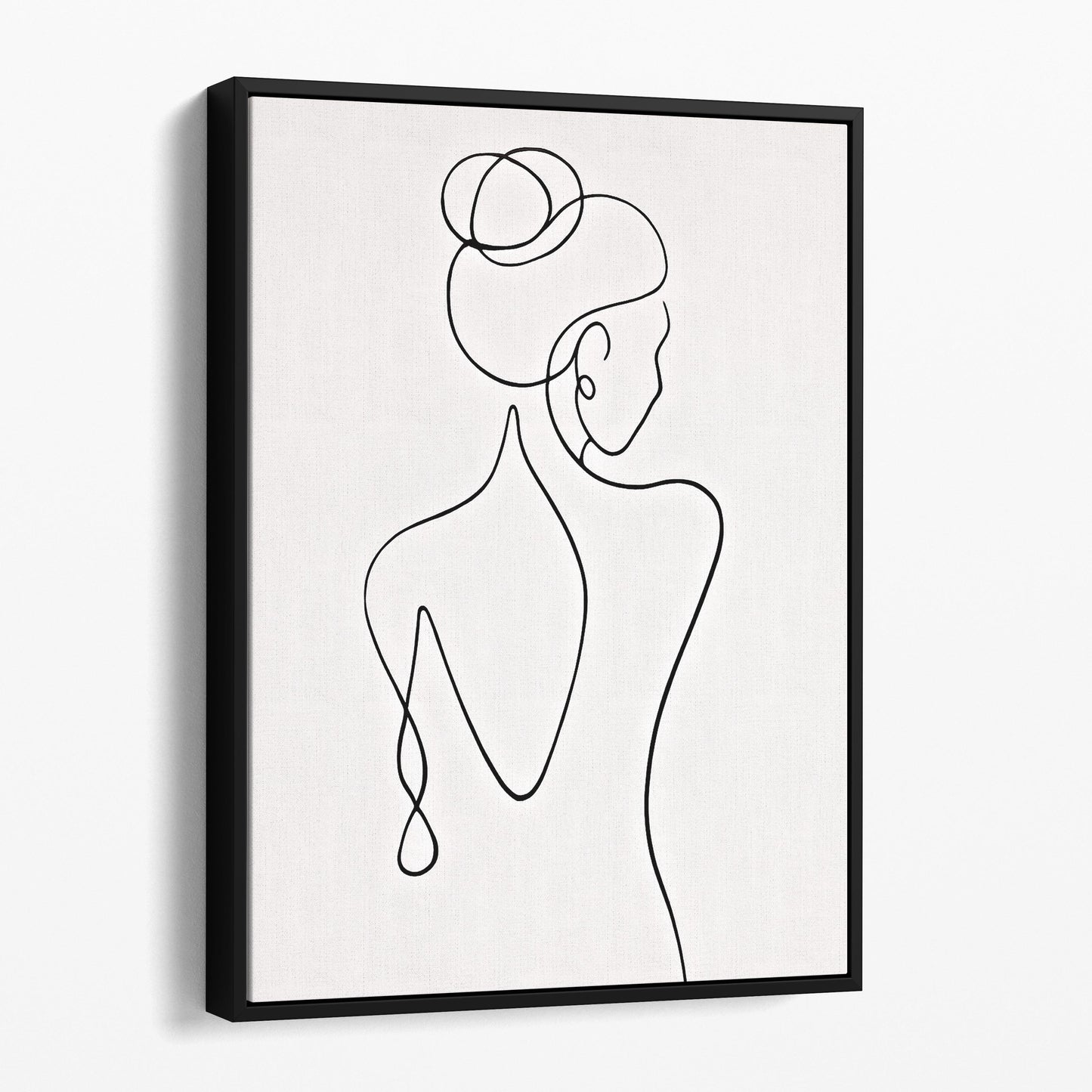 Woman With Her Back Turned Line Art