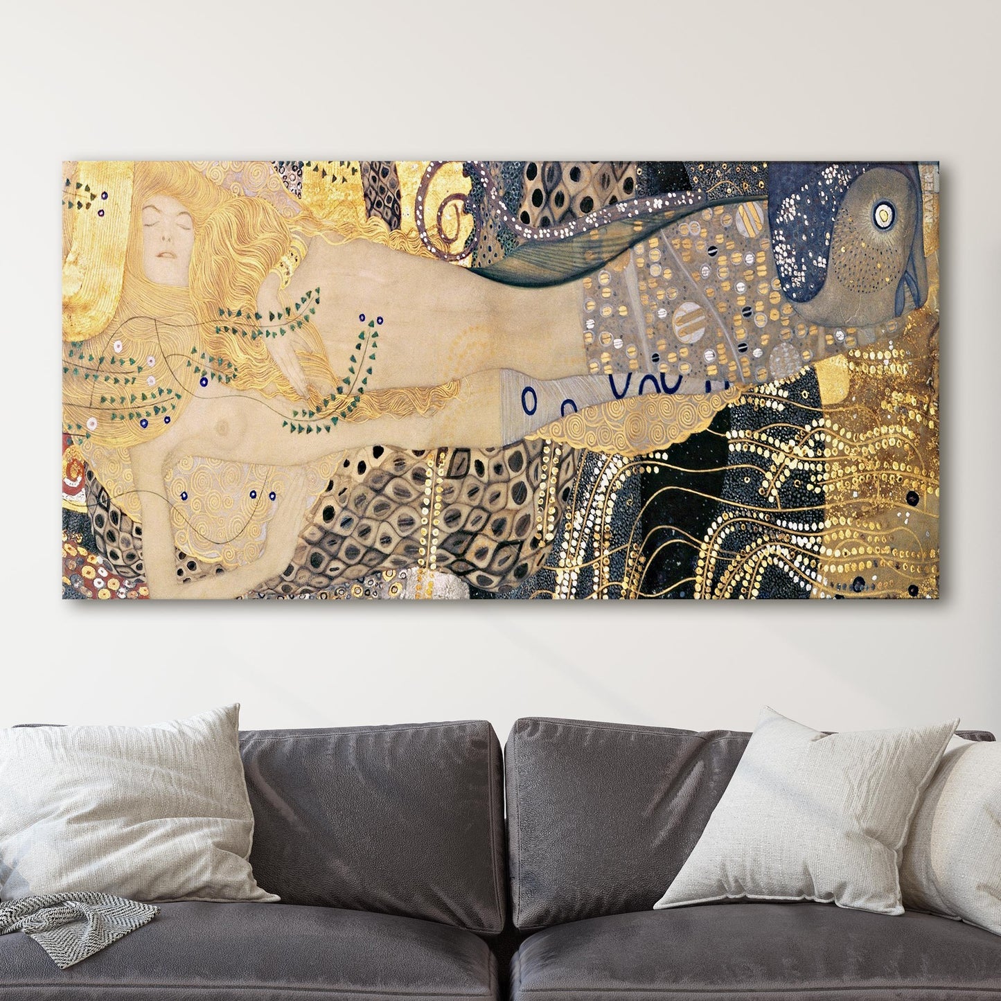 Water Serpents I by Gustav Klimt