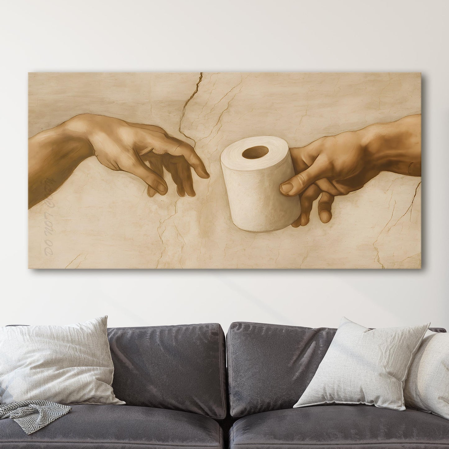 Hands of God and Adam Bathroom Toilet Paper