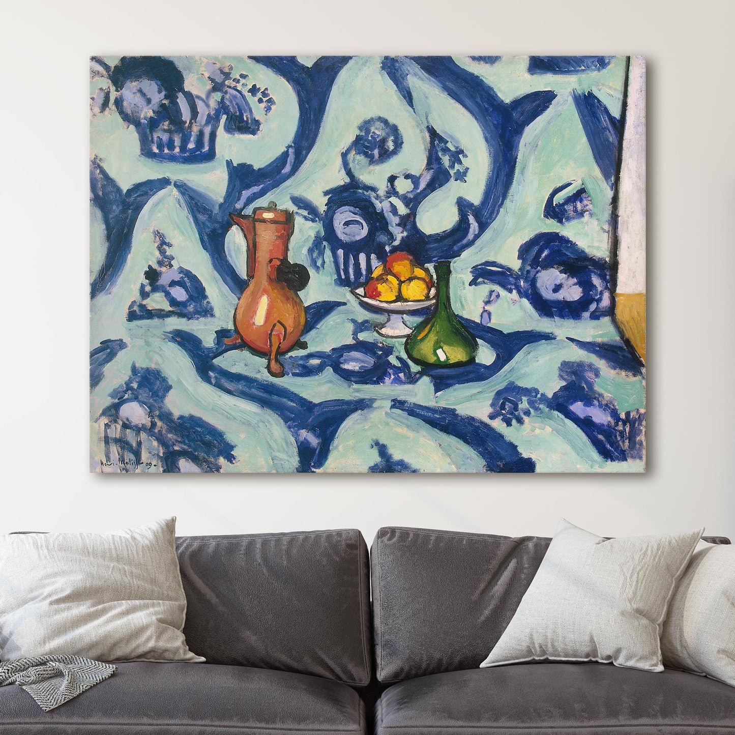 Still Life With Blue Tablecloth 1906 by Henri Matisse