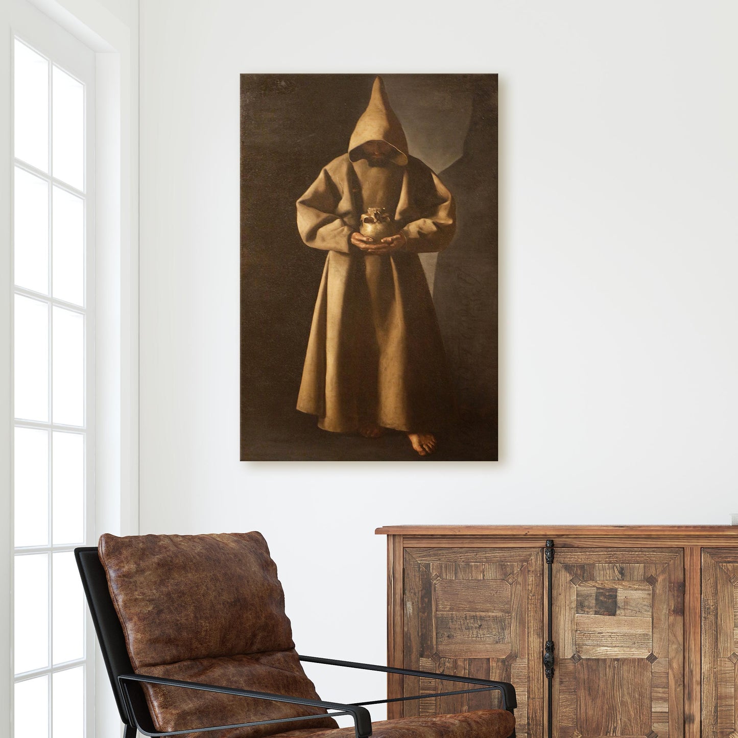 St Francis Of Assisi Meditating About Death