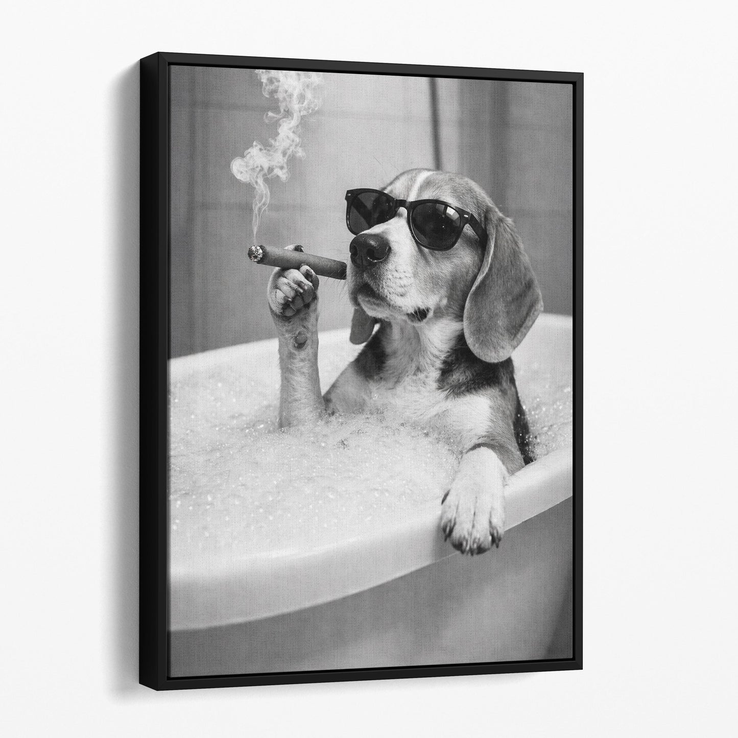 Beagle Dog Bathtub Cigar