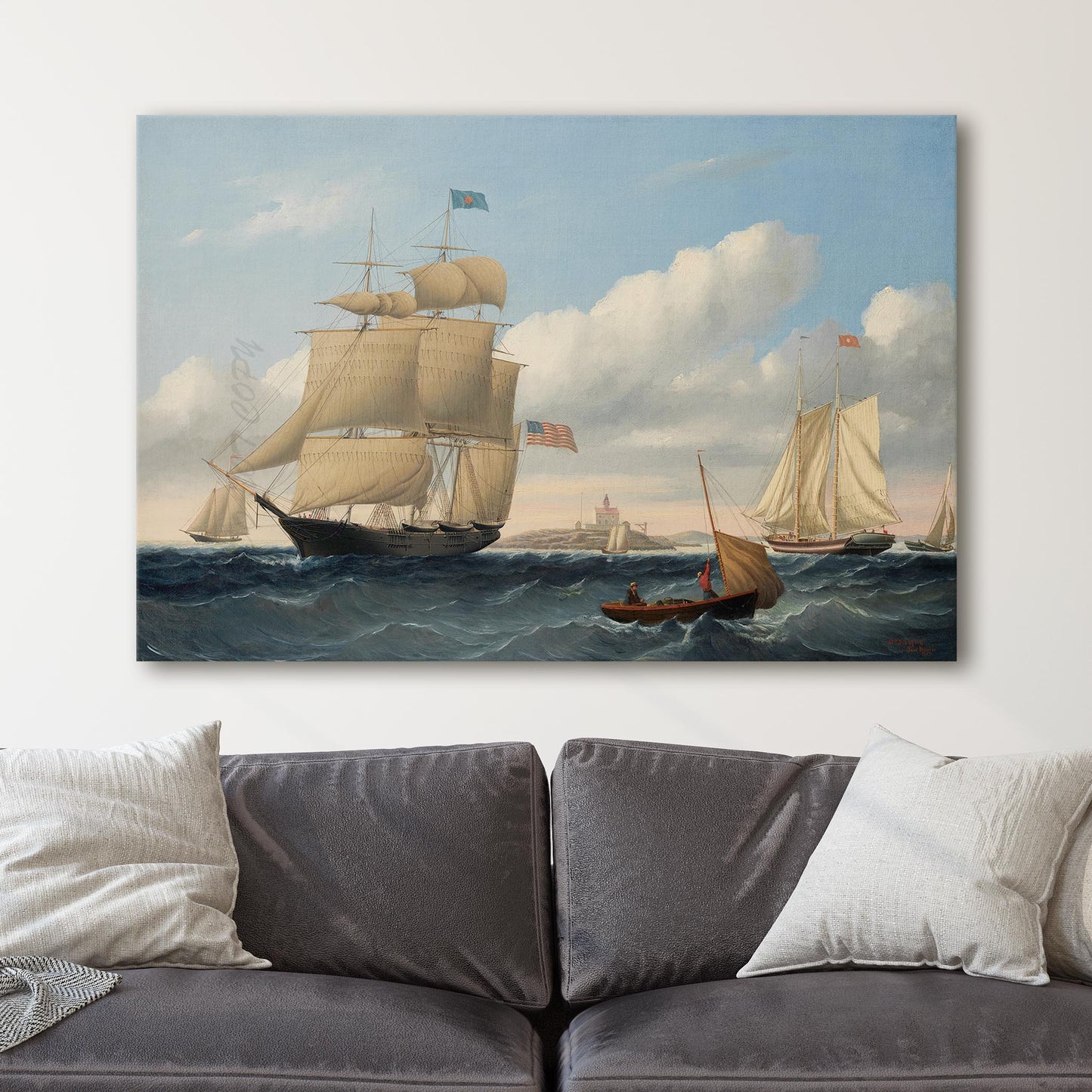The Whaleship "Emma C. Jones" off Round Hills, New Bedford William Bradford