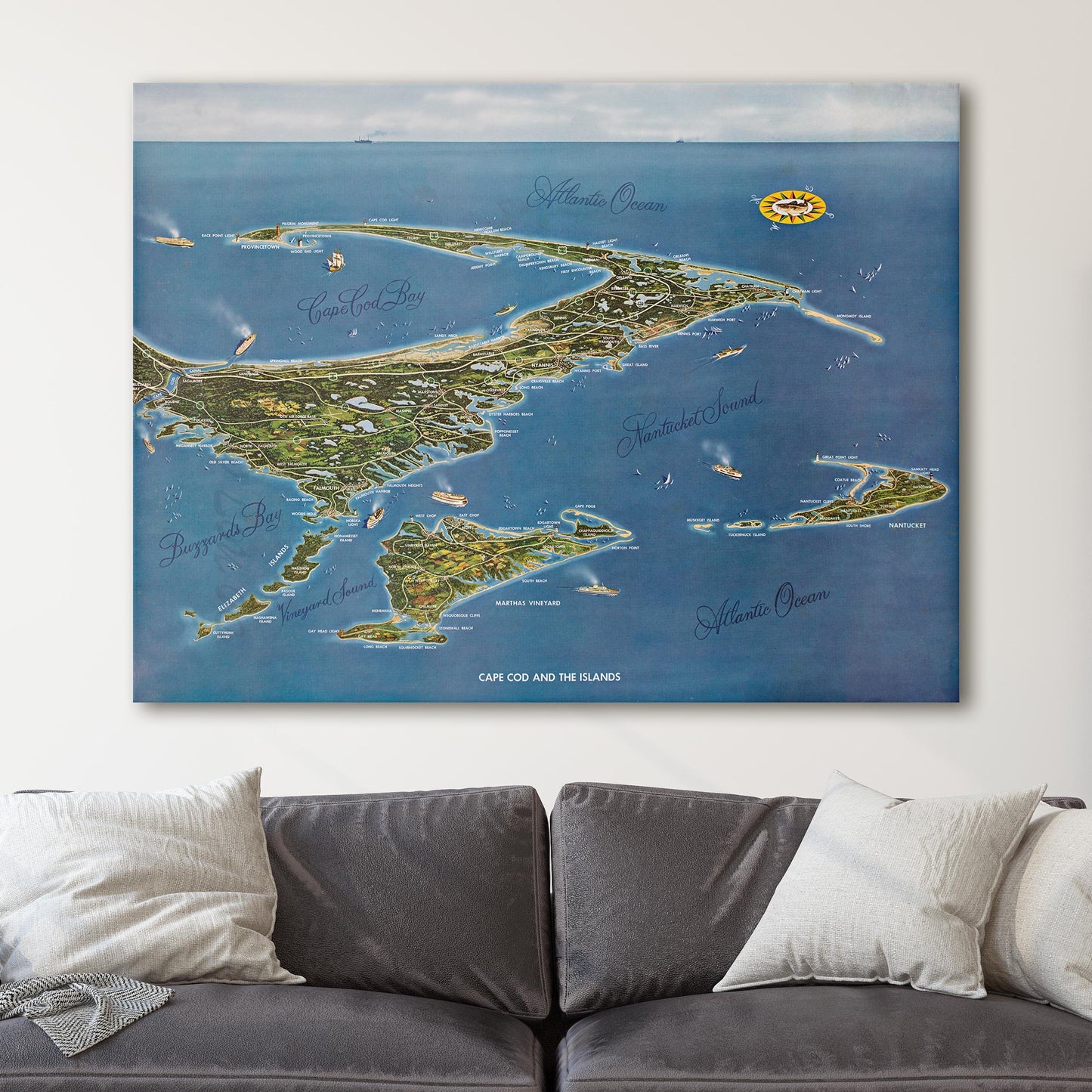 Map of Cape Cod and the Islands