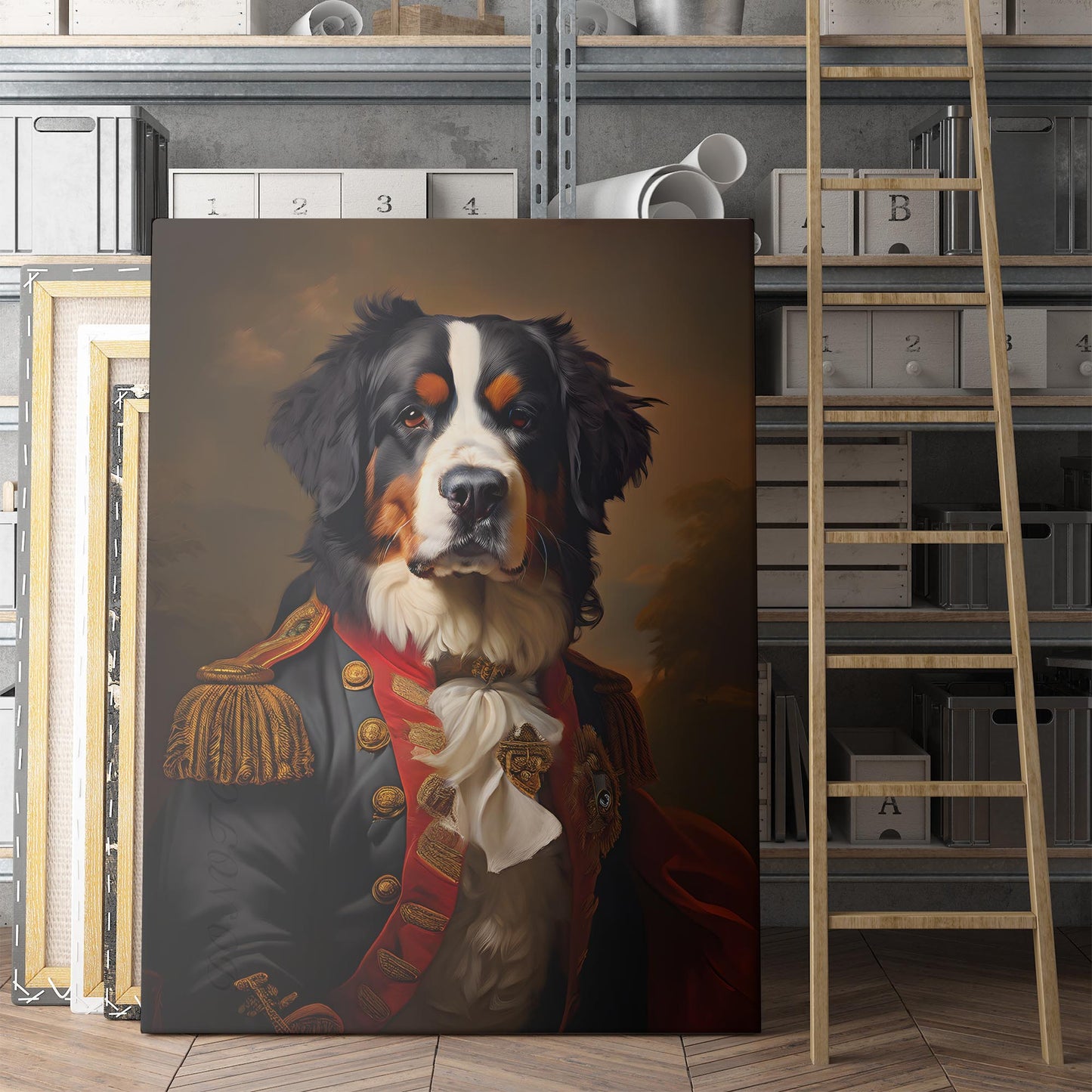 Bernese Mountain Dog Aristocrat Portrait