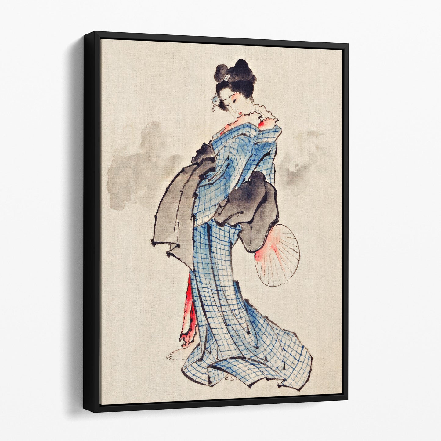 Woman, Full-Length Portrait by Hokusai