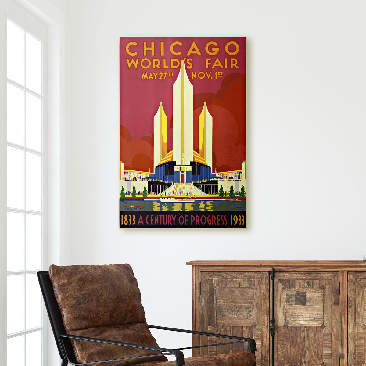 Chicago World's Fair Vintage Poster