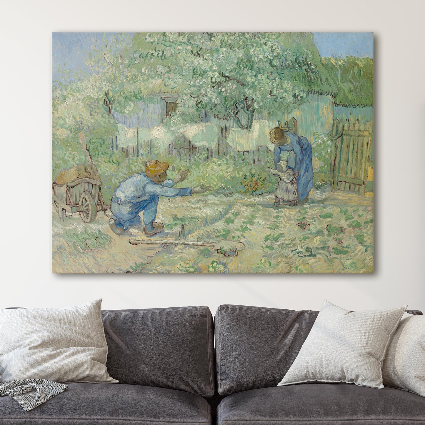 First Steps, after Millet by Van Gogh