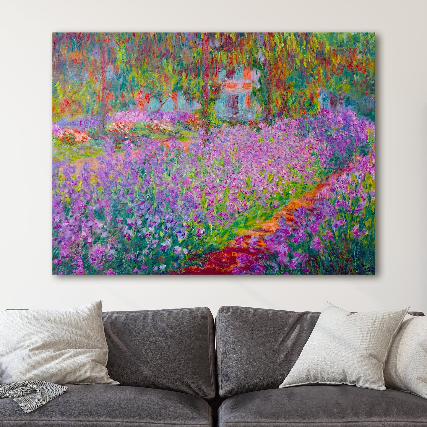 Monet's Garden at Giverny, by Claude Monet, 1900. Musee d'Orsay, Paris, France