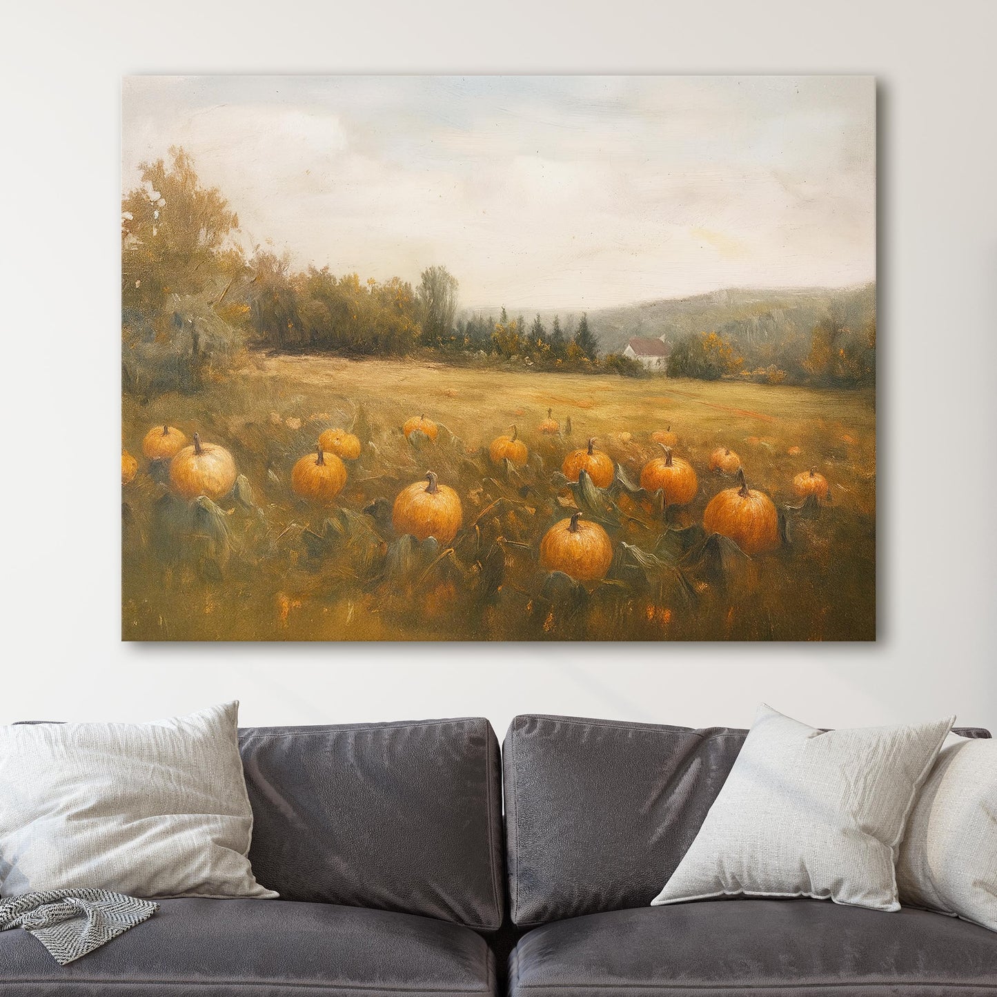 Pumpkin Field Landscape