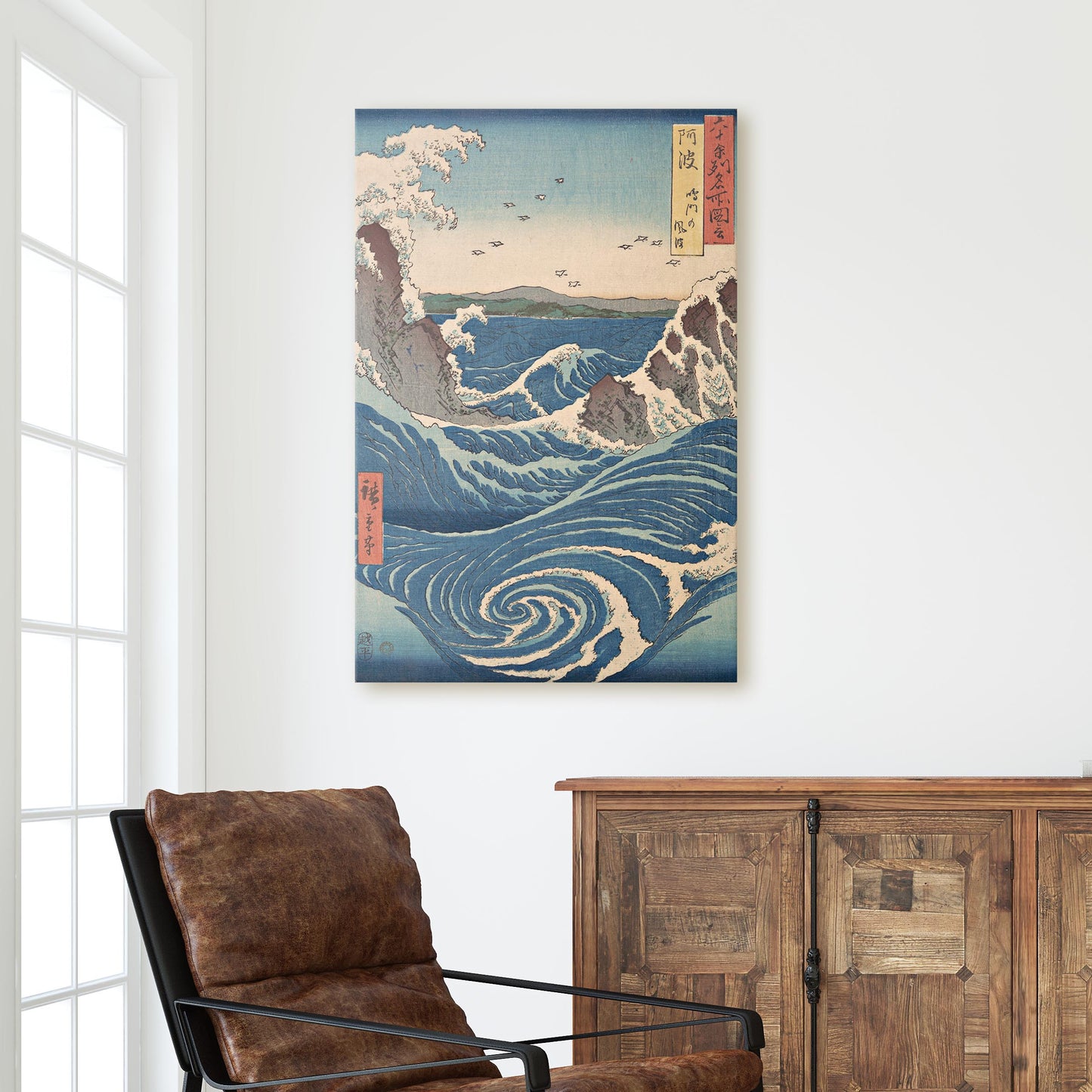 View Of The Naruto Whirlpools At Awa by Hokusai