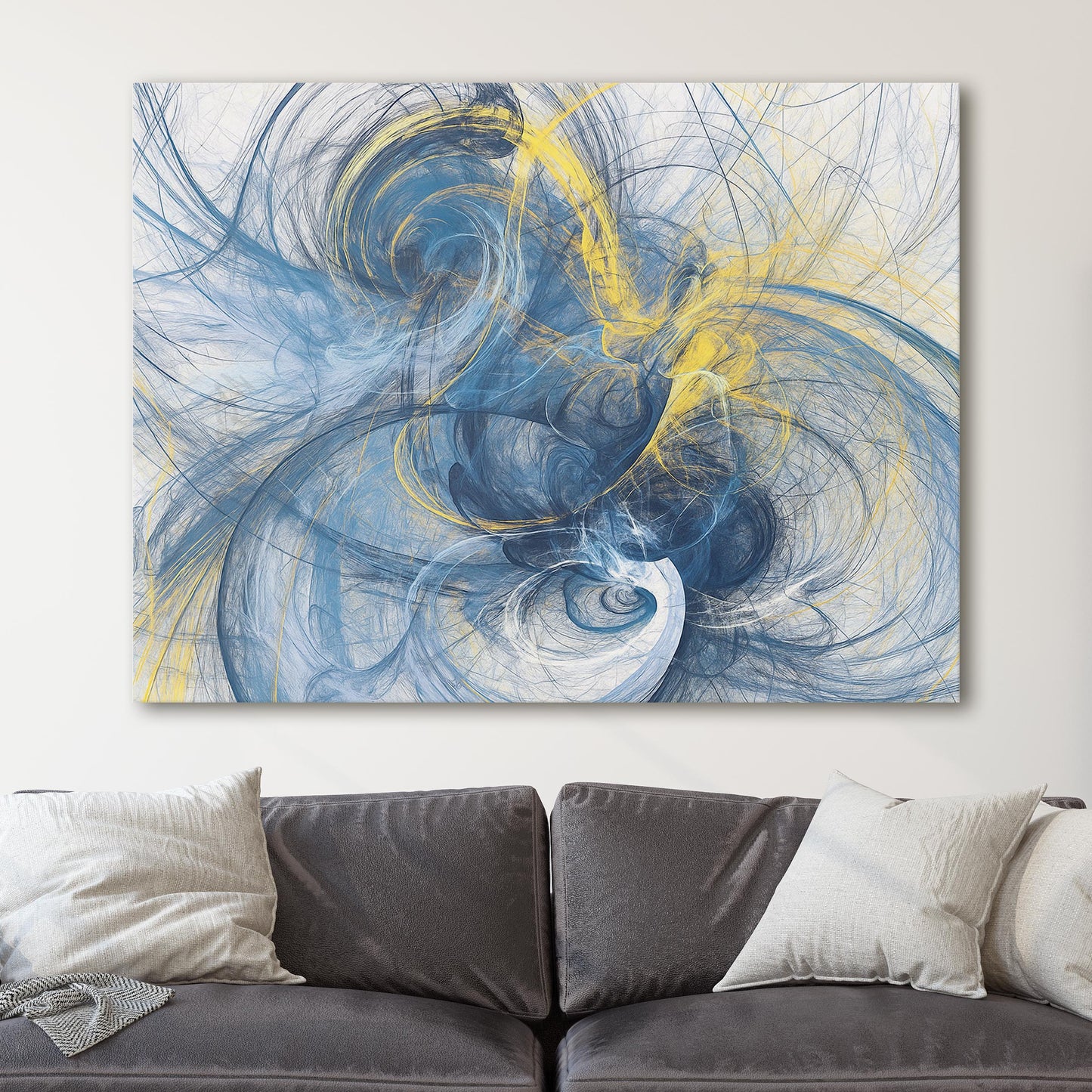 Blue And Yellow Motion Lines