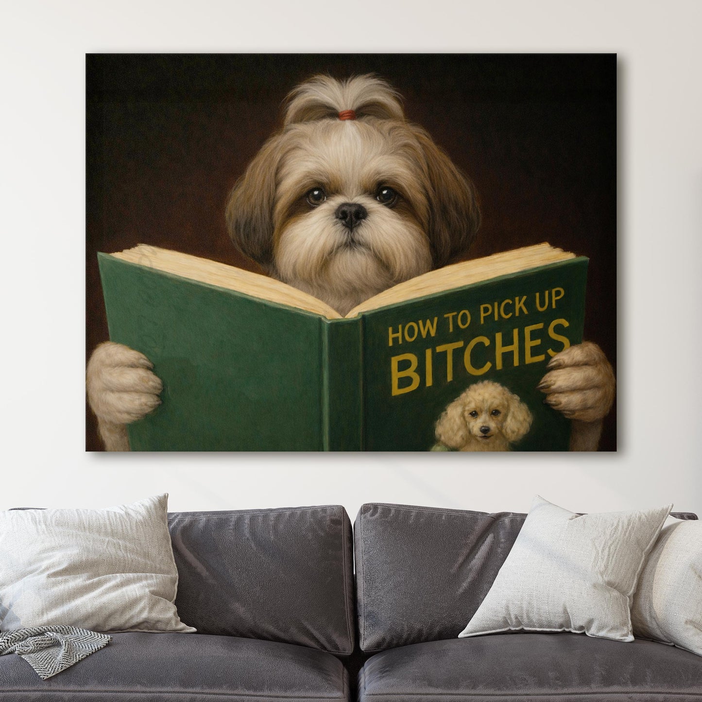 Shih Tzu Reading Dog Dating Book