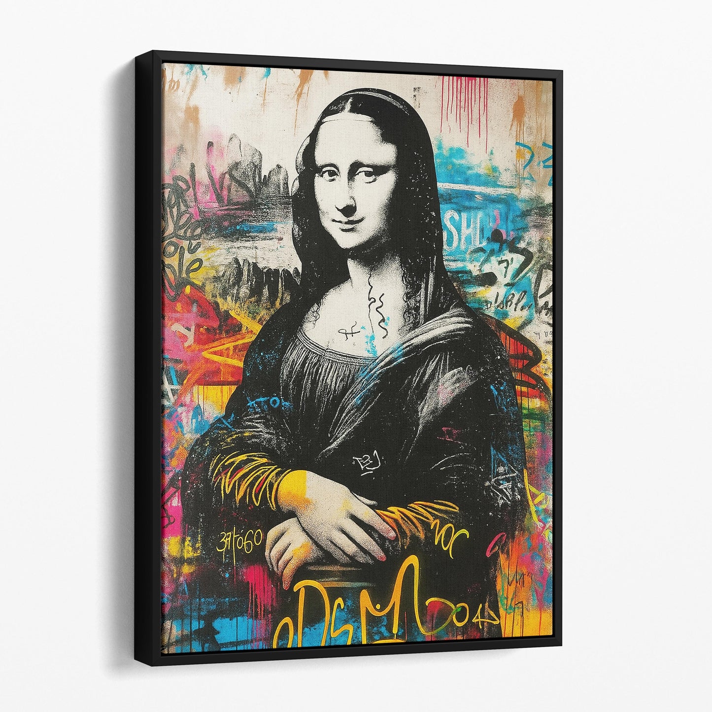 Mona Lisa Banksy Graffiti