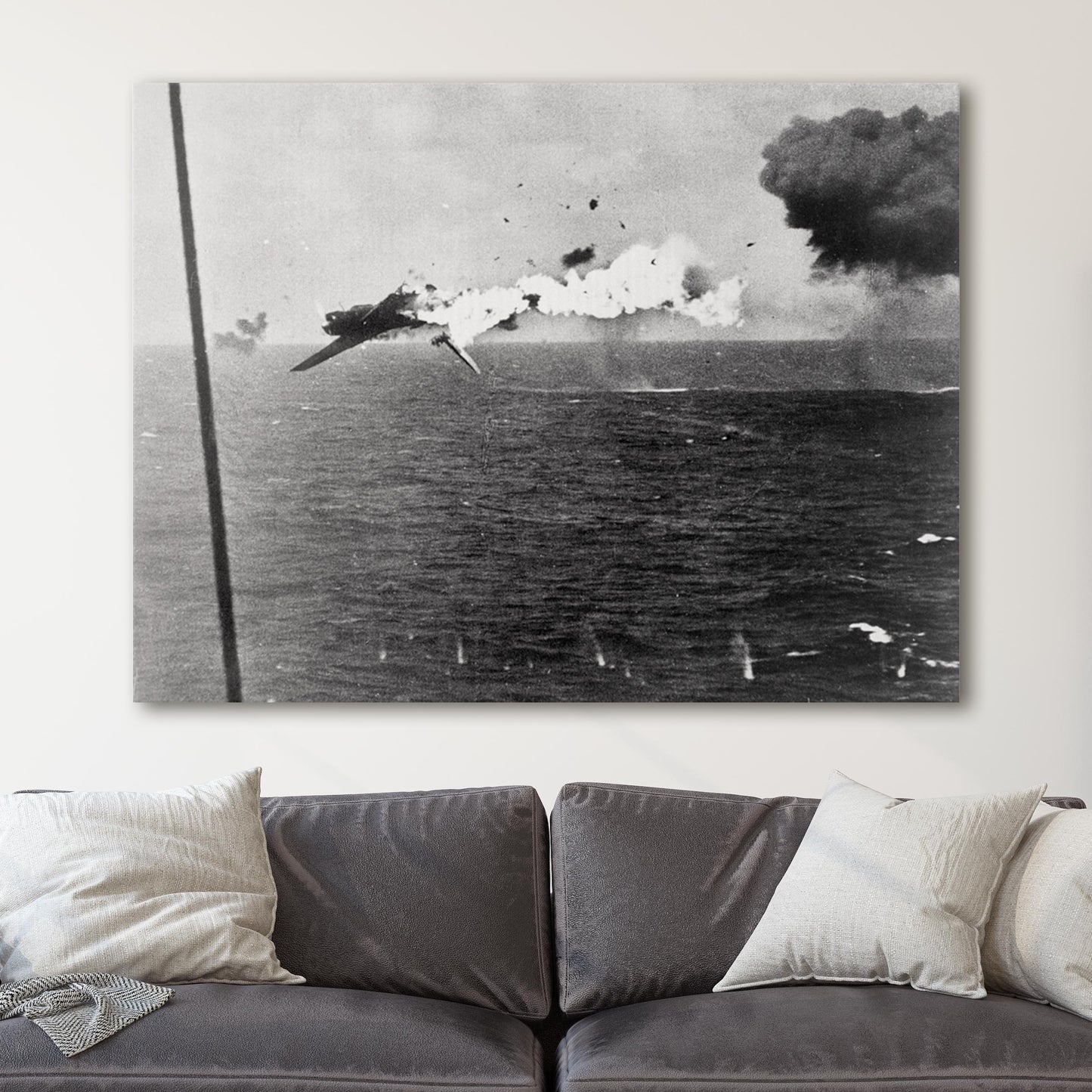 Nakajima B6N Tenzan shot down by USS Yorktown (CV-10) off Kwajalein