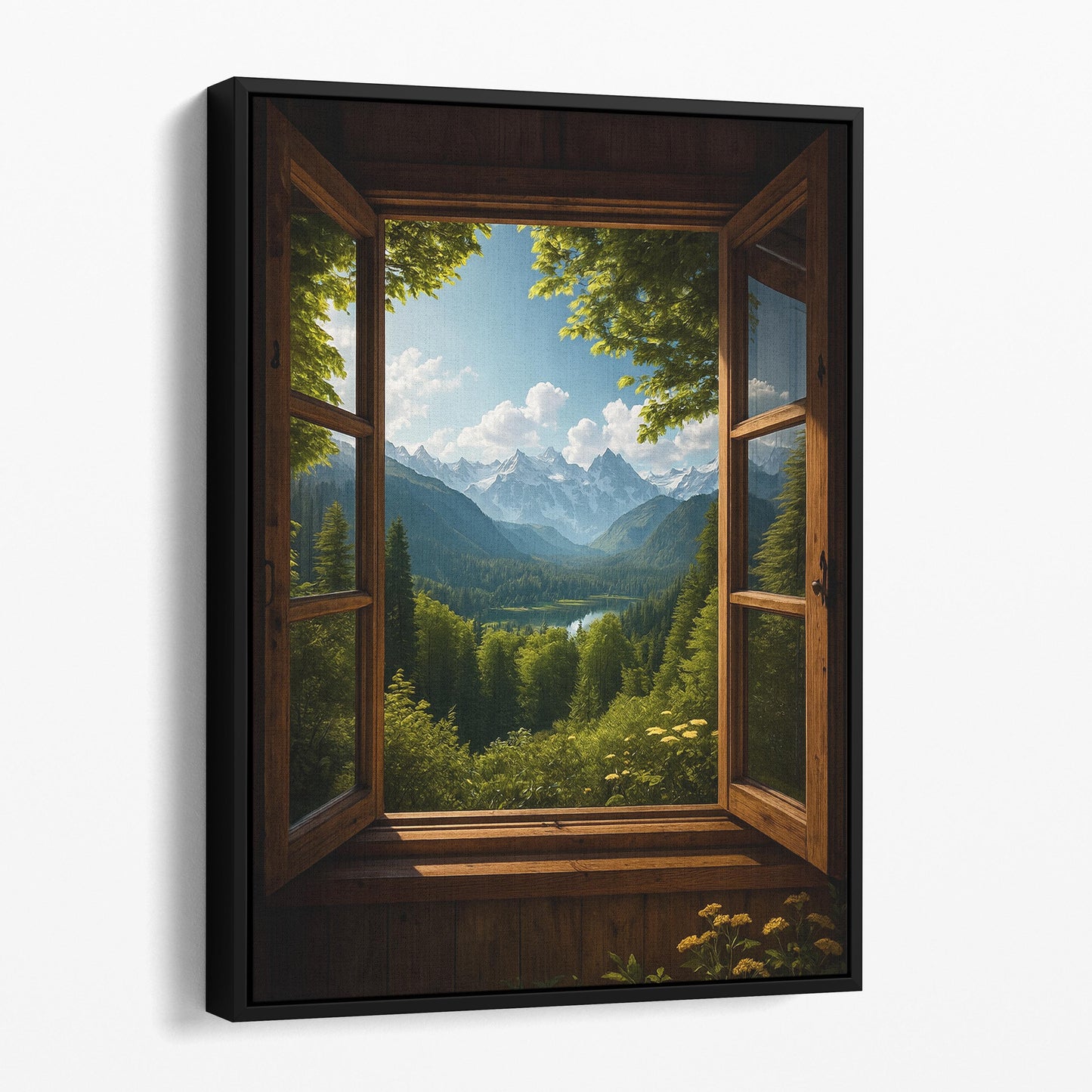 Open Window To The Mountains