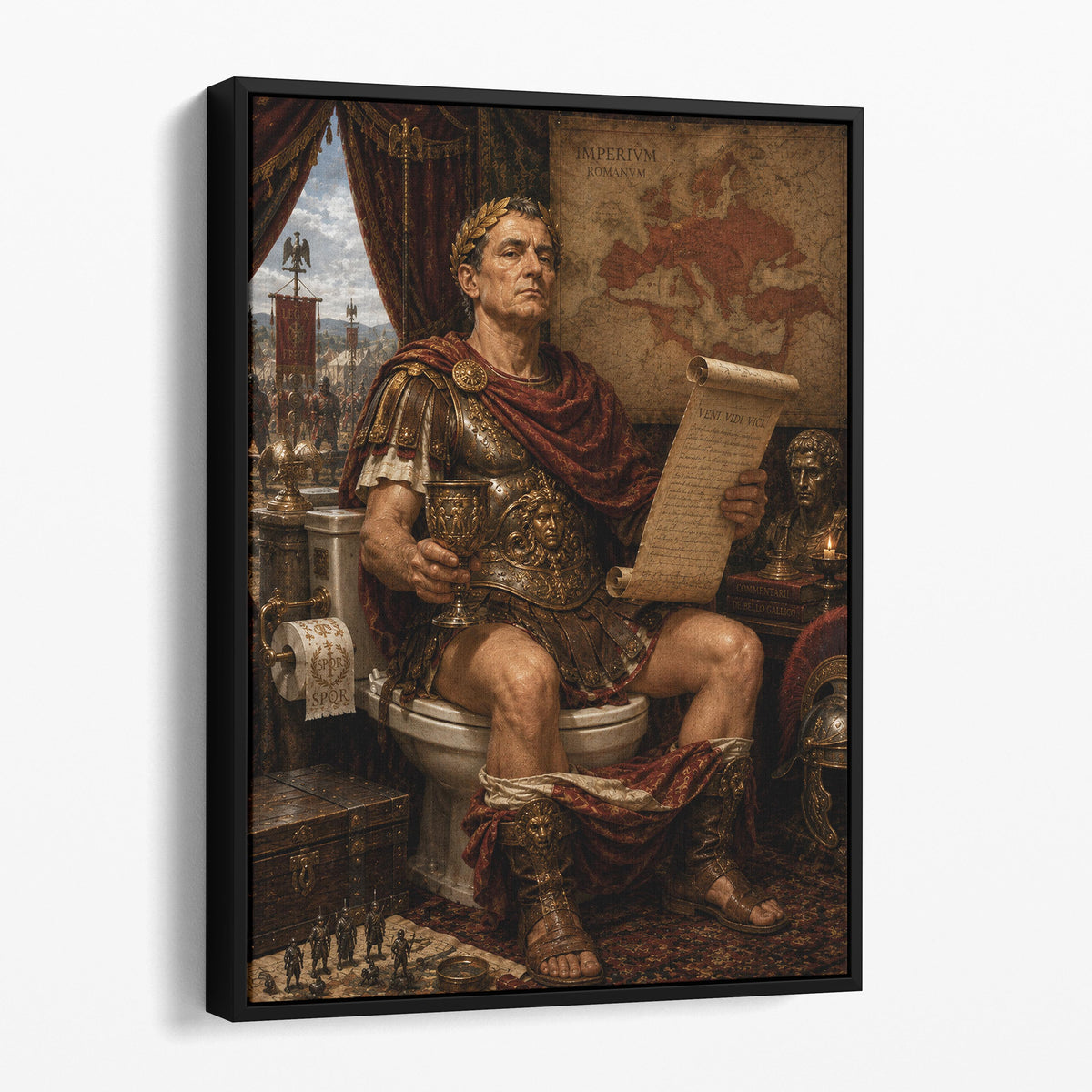 Julius Caesar On The Toilet