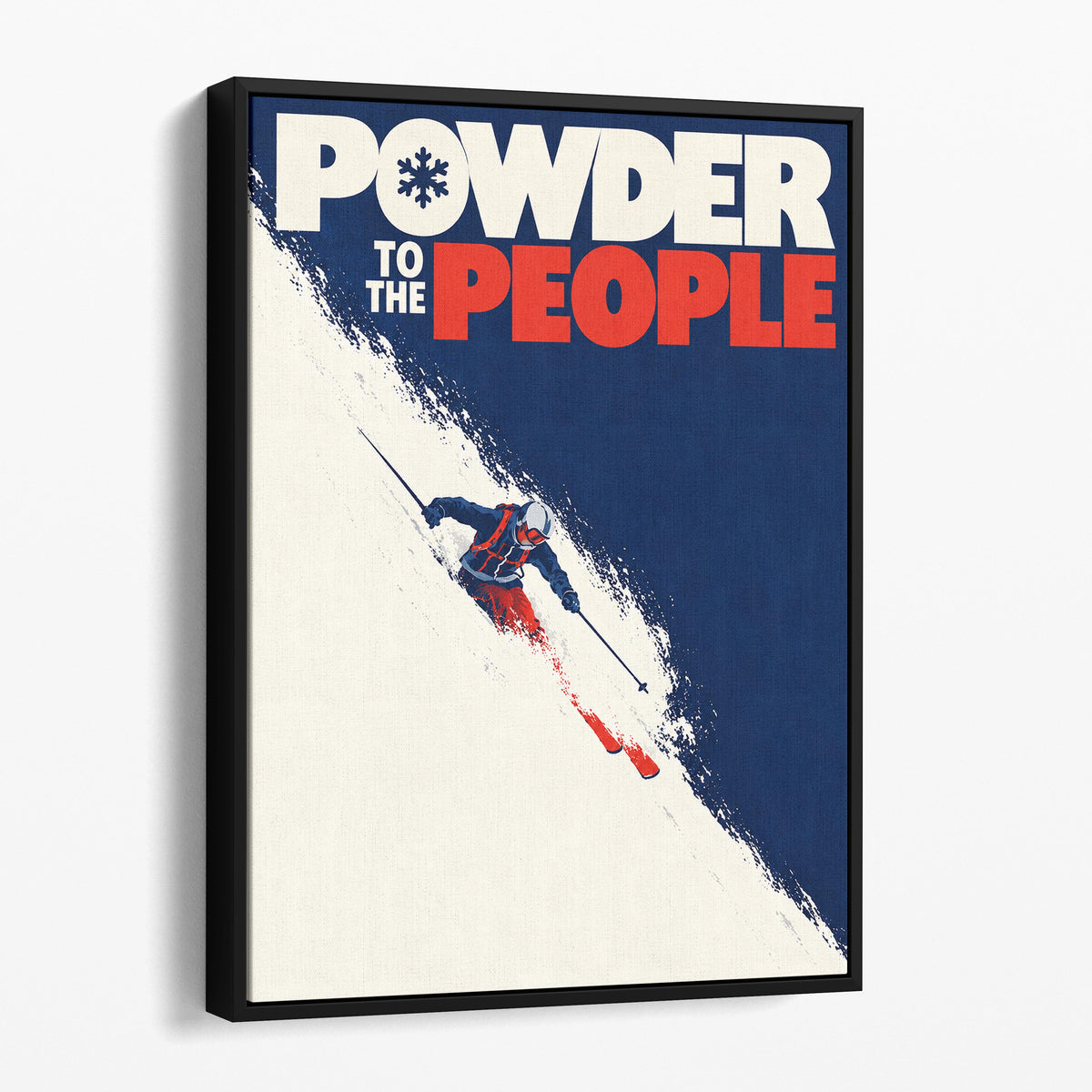 Powder to the People Vintage Ski Poster