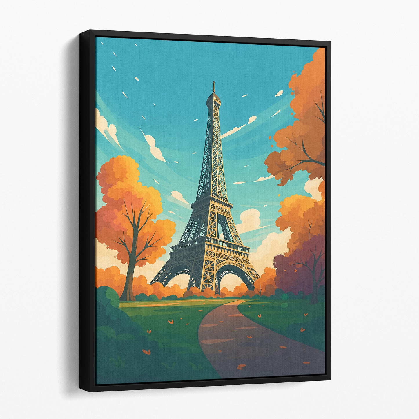 Paris France Vintage Travel Poster