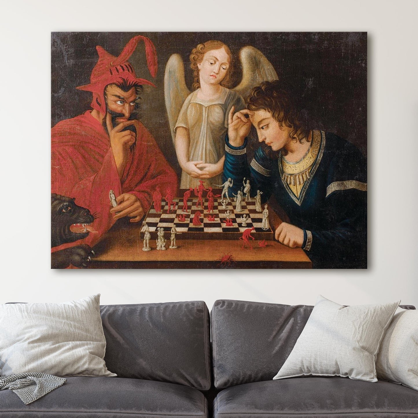 Faust & Mephistopheles Playing Chess