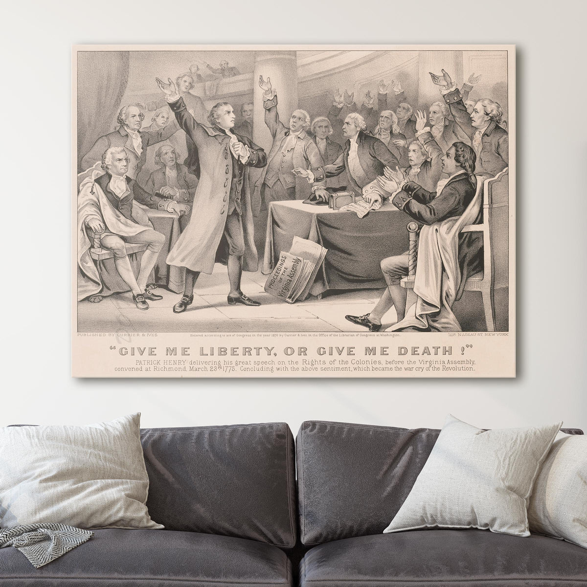 Give me liberty, or give me death! - Currier and Ives