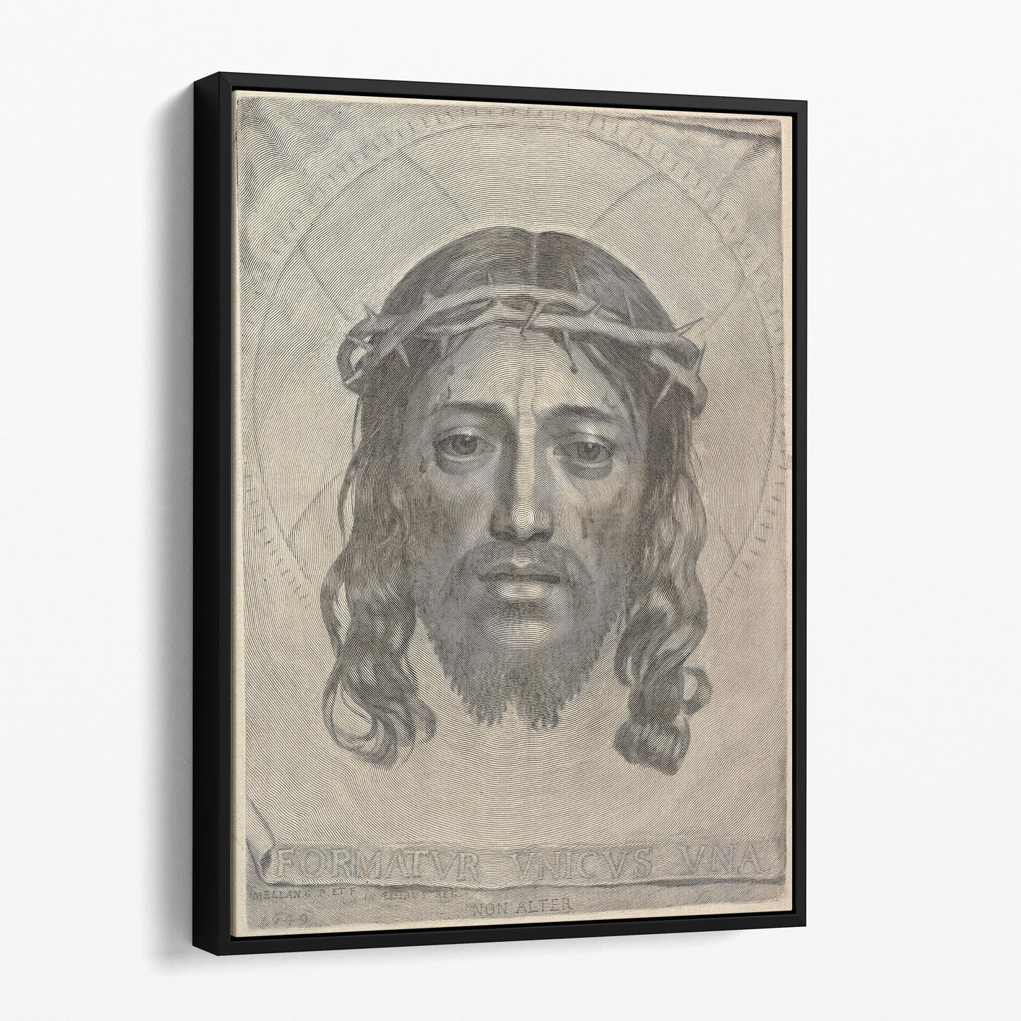 Face of Christ on St. Veronica's Cloth 1649 Claude Mellan