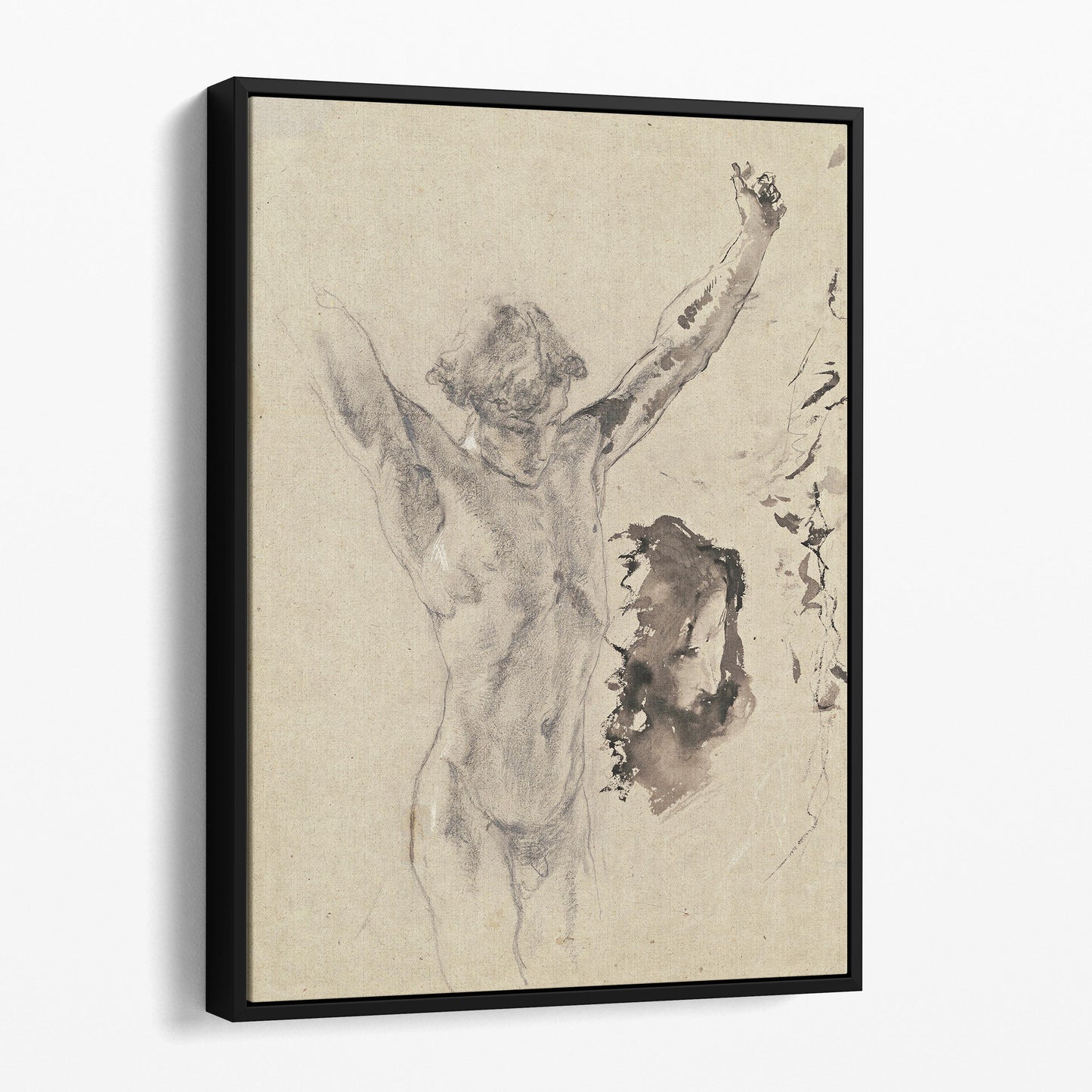 Study of the Figure and Head of Christ in ‘Christ on the Cross and Mary Magdalene’ (c. 1879)