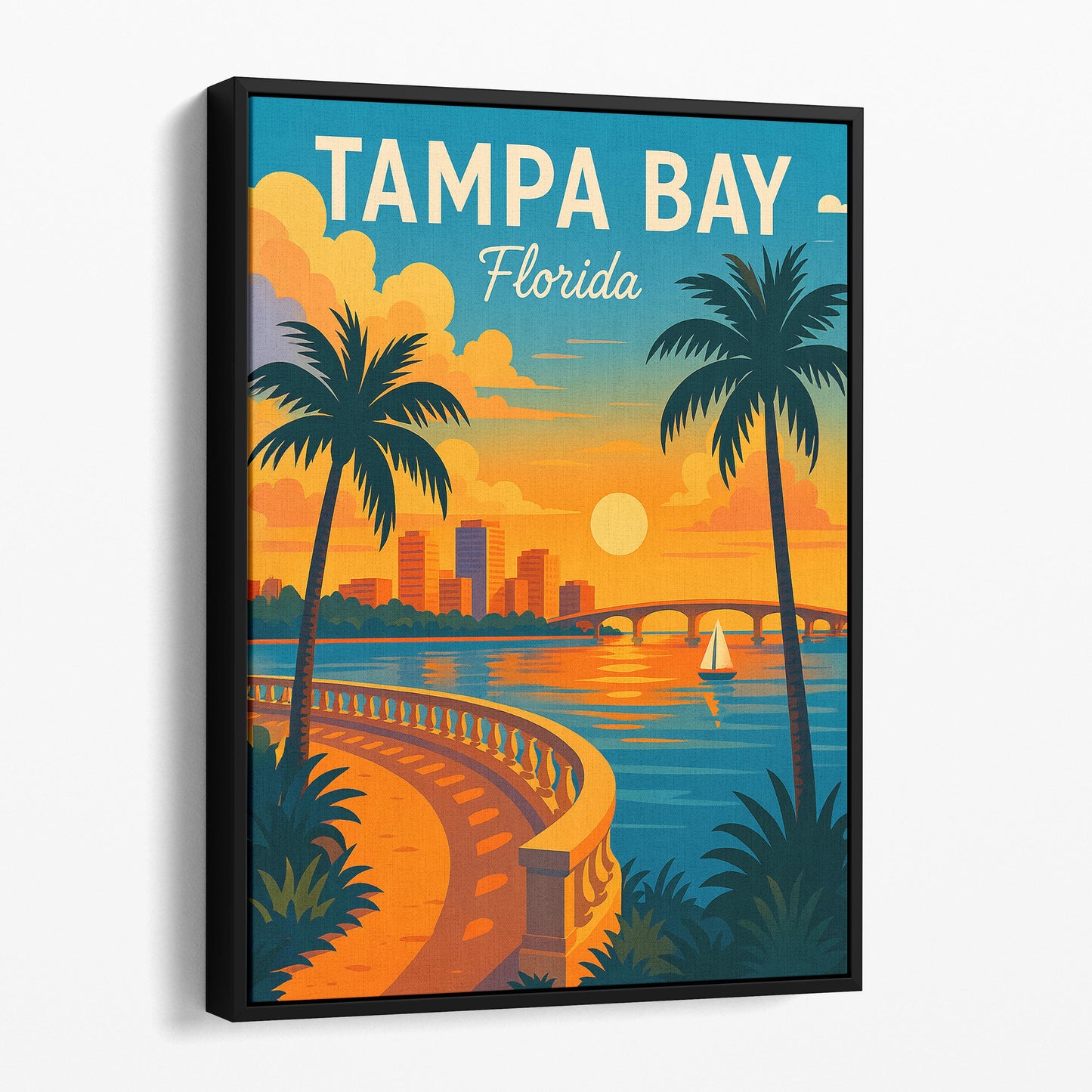 Tampa Bay Florida Travel Poster