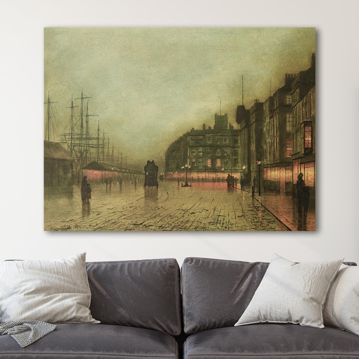 Liverpool Docks (1892) by John Atkinson Grimshaw