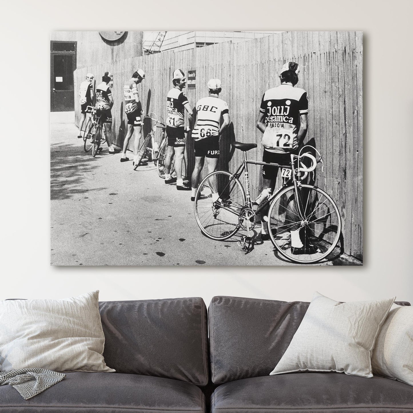 Cyclists Stopping For A Necessary Break