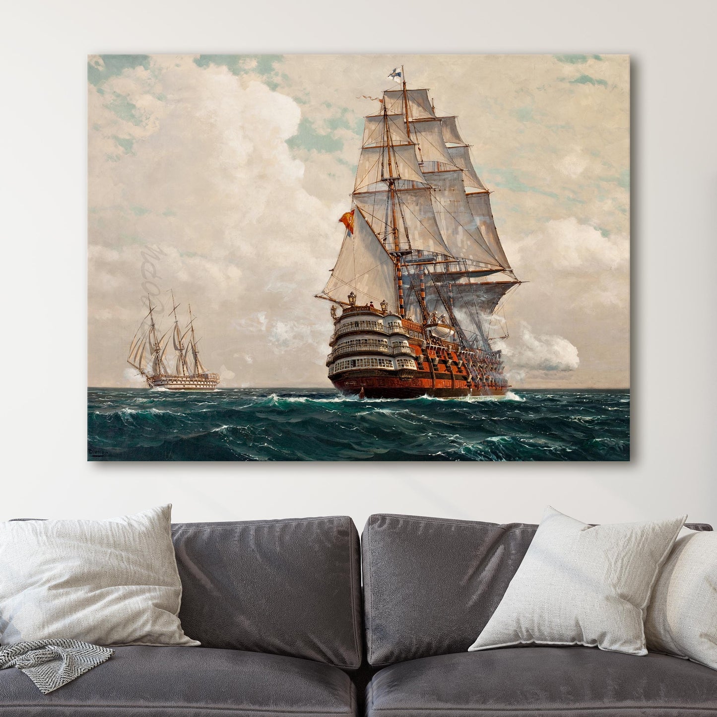 Ship At Sea by Michael Zeno Diemer