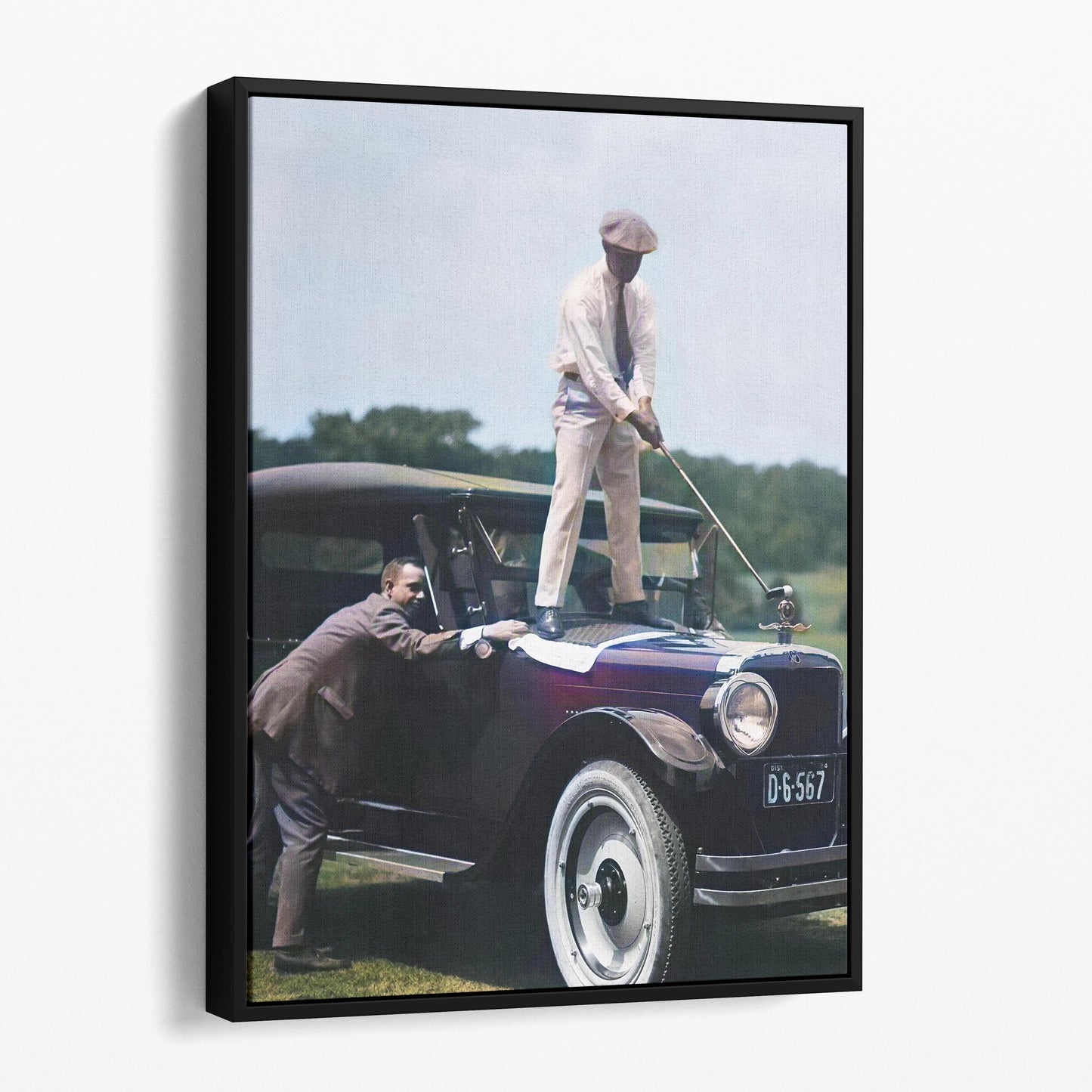 Golfing On Top Of A Car