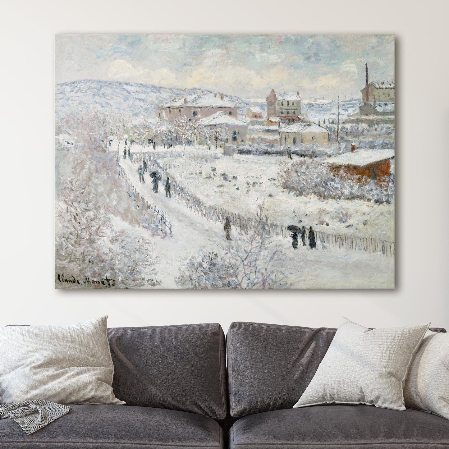 Snow Effect at Argenteuil - Claude Monet