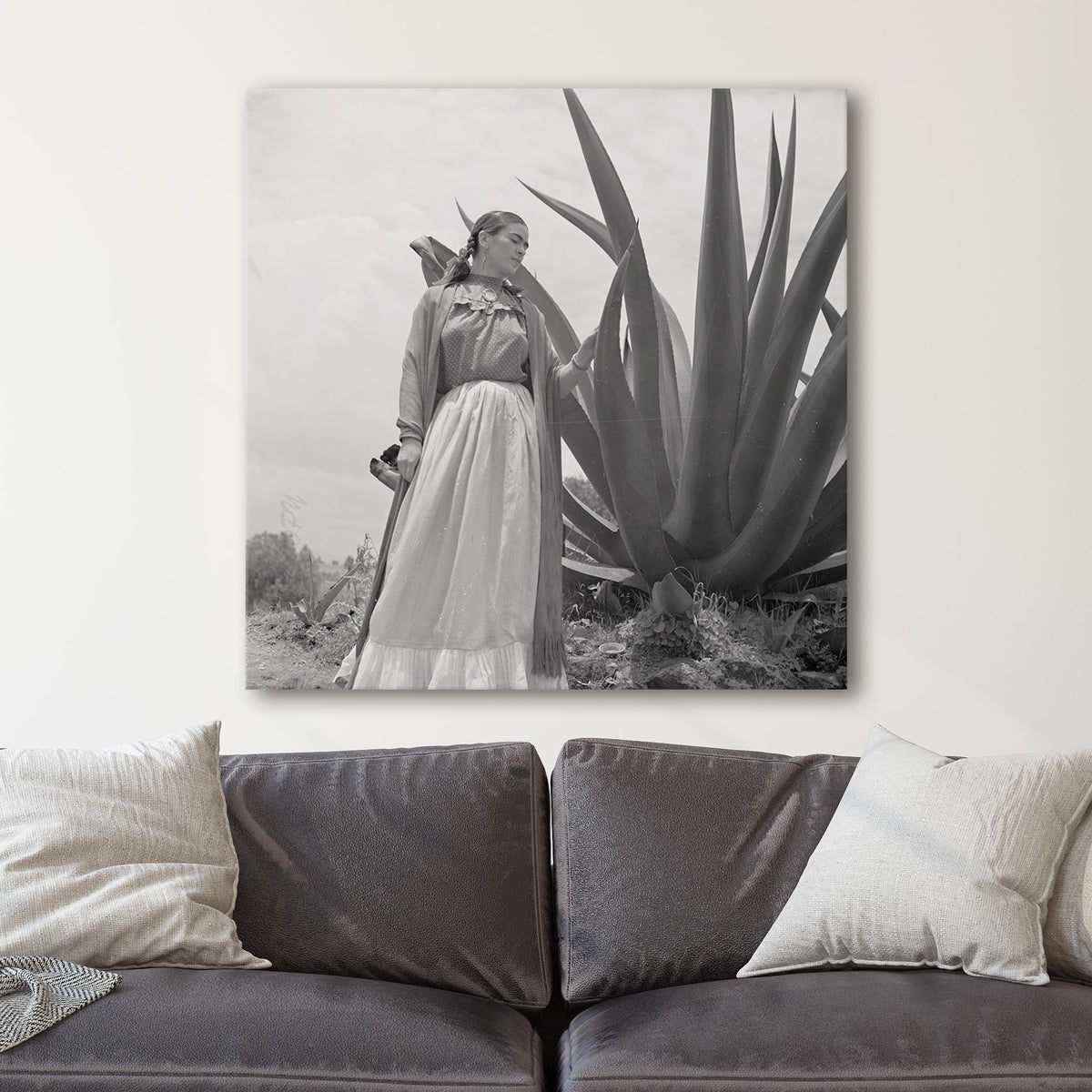 Frida Kahlo with Agave Plant